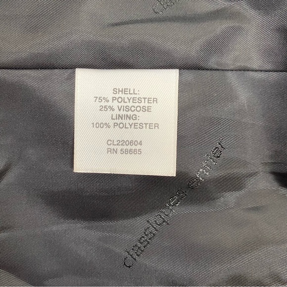 Classiques Entier Red & Black 3/4 Sleeve Tweed Blazer Size XS - Picture 10 of 13